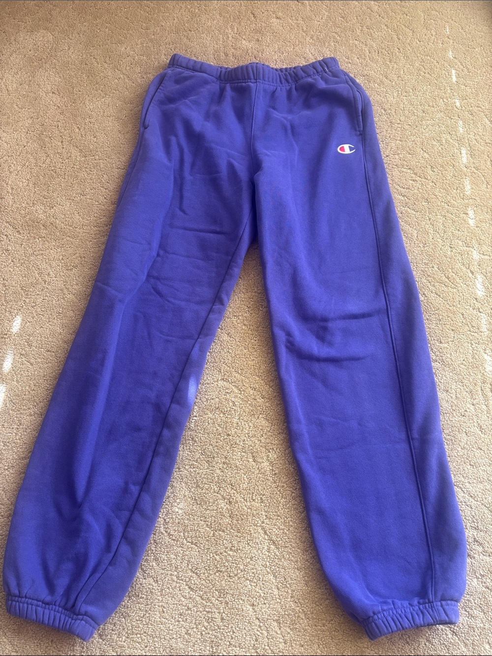 Champion Kids Purple Fleece Joggers with Logo